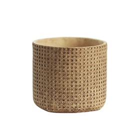 PUCHIKA Blumentopf aus Zement Weben 26cm